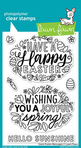 LF2784 Giant Easter Messages Clear Stamps