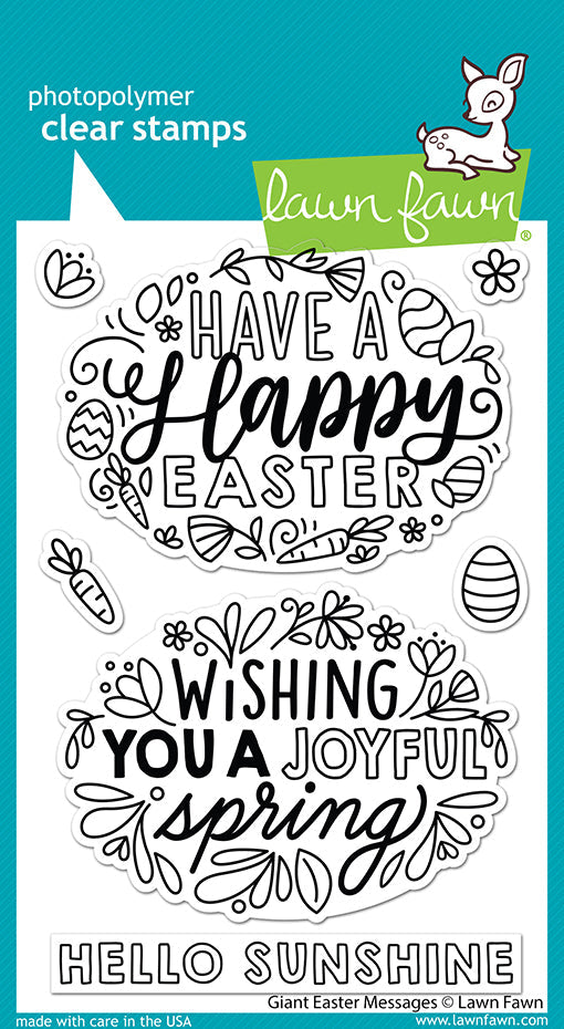 LF2784 Giant Easter Messages Clear Stamps