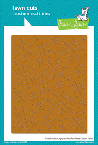 LF2977 Snowflake Background Hot Foil Plate
