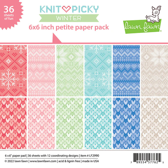 LF2990 Knit Picky Winter 6 x 6 Petite Paper Pack