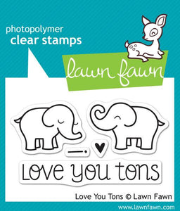 LF598 Love You Tons Clear Stamp