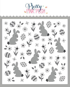 Layered Easter Floral Stencil (4 layers)