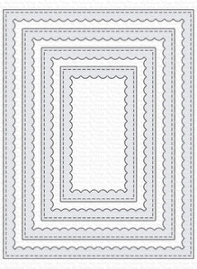 MFT-860 Stitched Rectangle Scallop Frame