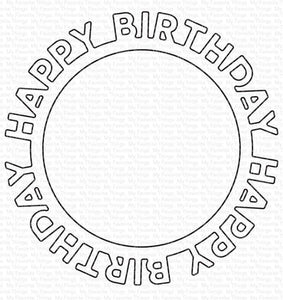 MFT-1146 Happy Birthday Circle Frame Die-namics