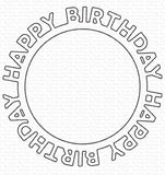 MFT-1146 Happy Birthday Circle Frame Die-namics