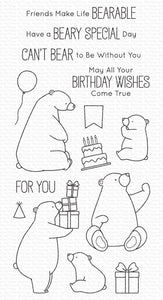 BB-129 Birthday Bears Clear Stamp Set