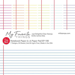 EP-100 Notebook Paper 6 x 6 Paper Pad