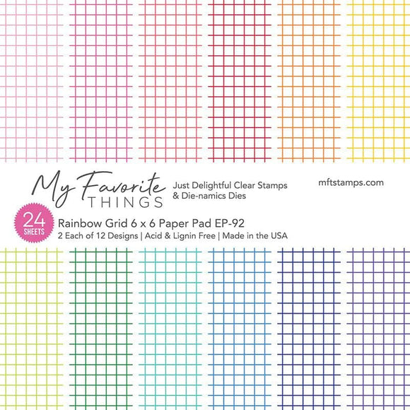 EP-92 Rainbow Grid 6 x 6 Paper Pad