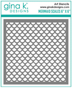 Mermaid Scales Stencil