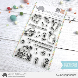Mama Elephant Dandelion Wishes Stamp Set