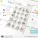 Mama Elephant Little Snowman Agenda Stamp Set