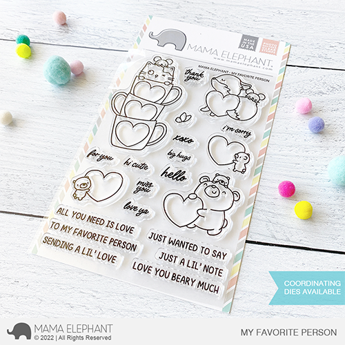 Mama Elephant My Favorite Person Clear Stamps