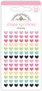 Doodlebug Designs All My Love Shape Sprinkles