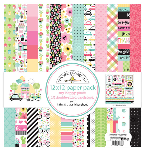 Doodlebug Designs My Happy Place 12x12 Collection Kit
