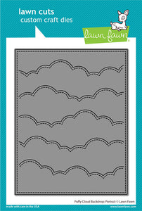 LF2352 Puffy Cloud Backdrop - Portrait Lawn Cut Dies