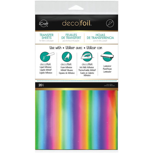 Deco Foil™ Transfer Sheets Value Pack - Rainbow