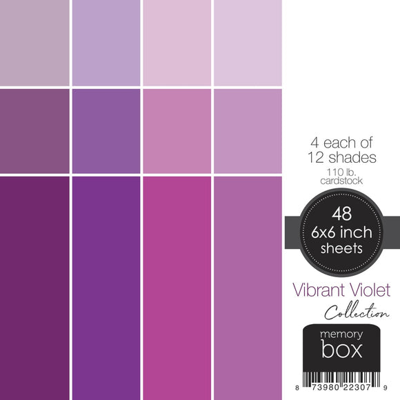 SP1007 Memory Box Vibrant Violet 6x6 Paper Pad