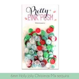 6mm Holly Jolly Christmas Sequins Mix