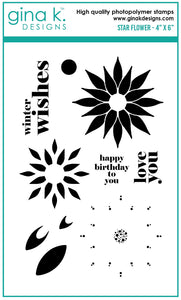 Star Flower Clear Stamps