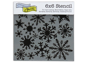 TCW164s 6x6 Mini Flurries Stencil