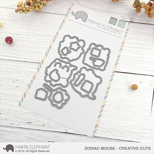 Mama Elephant Zodiac Mouse Creative Cuts