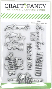 CF505 Sentiments #1 Stamp Set