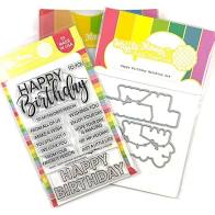 WFC491 Happy Birthday Stamp and Die Set
