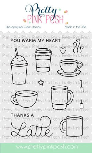 Winter Drinks Clear Stamp Set