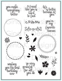 Wreath Builder Clear Stamps Only