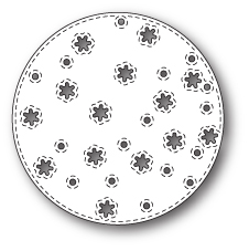 99807 Stitched Snowflake Circle craft die