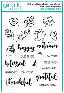 GKD Absolutely Autumn Clear Stamp Set
