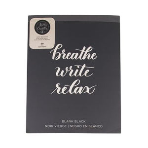 348287 Breathe Write Relax Black Blank Pad