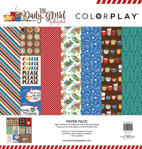 PhotoPlay The Daily Grind 12 x 12 Paper Collection Kit