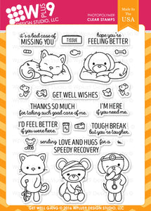 WPlus9 Get Well Gang Stamp Set