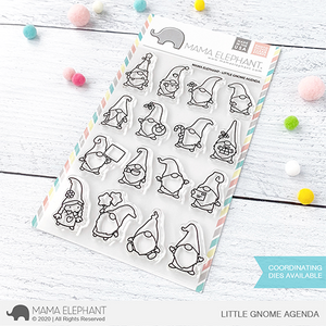 Mama Elephant Little Gnome Agenda Stamp Set