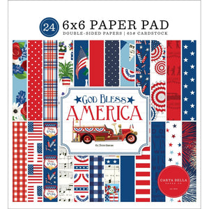 God Bless America 6 x 6" Paper Pad