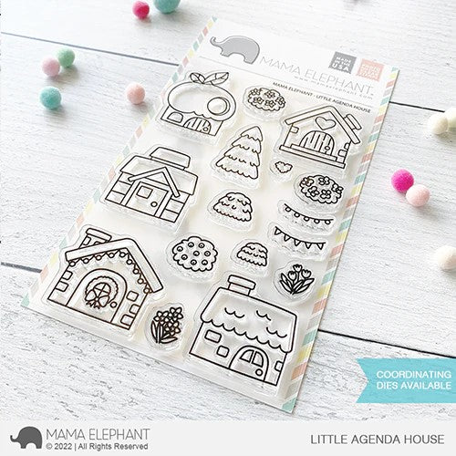 Little Agenda House Clear Stamp