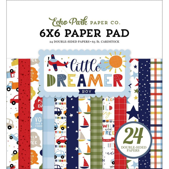 Echo Park Little Dreamer Boy 6 x 6 Paper Pad