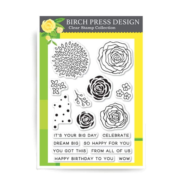 CL8119 Time to Celebrate Clear Stamp Set