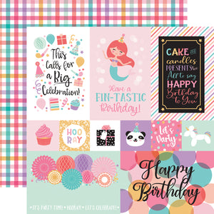 It's Your Birthday Girl - Multi Journaling Cards 12 x 12 Patterned Paper