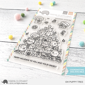 Mama Elephant Oh Puppy Tree Clear Stamp Set