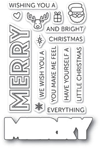 CL465 Merry Everything clear stamp set