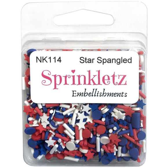 Buttons Galore Sprinkletz  - Star Spangled