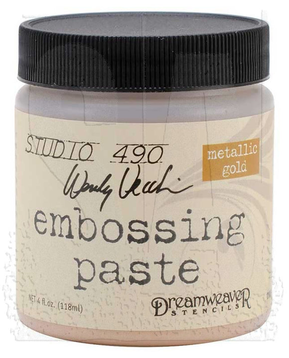 Studio 490 Embossing Paste - Metallic Gold