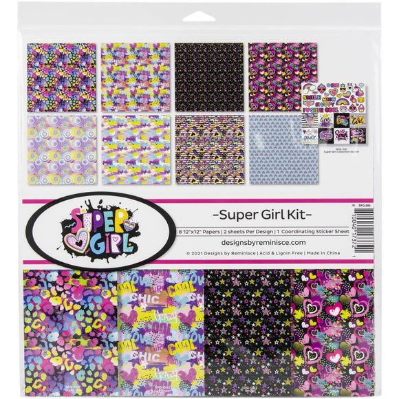 Super Girl 12 x 12 Paper Kit