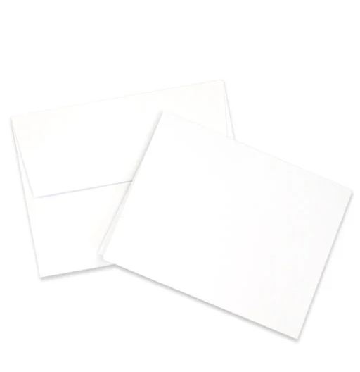 Neenah Solar White - A2 Scored Card & Envelope Set - 25 Pack