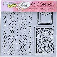 TCW620 Cards and Lace 12x12 Stencil